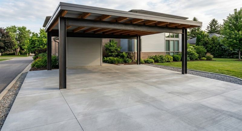 Carport Concrete Installation in Keller, TX