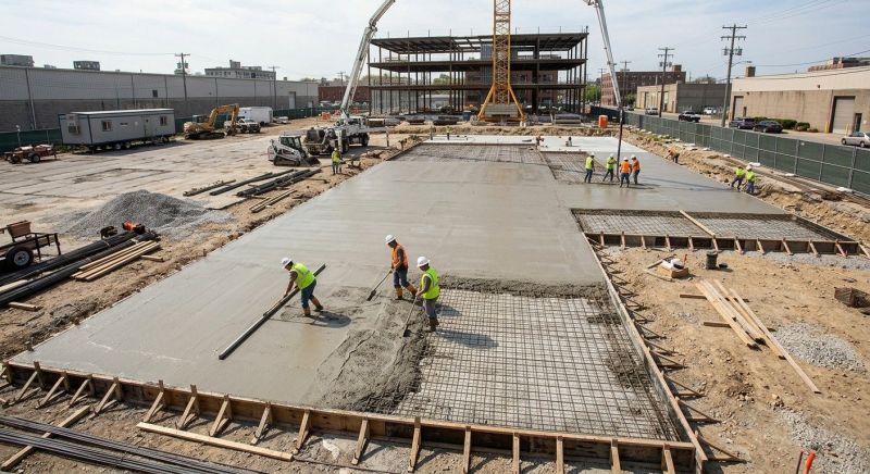 Commercial Slab Construction in Coppell, TX