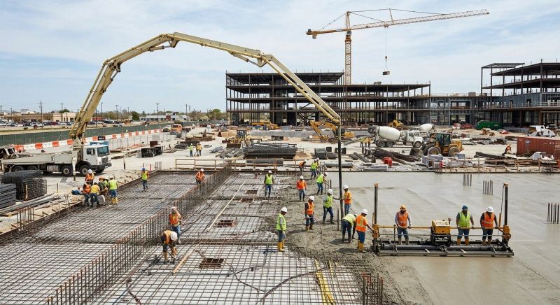 Commercial Slab Installation in Addison, TX