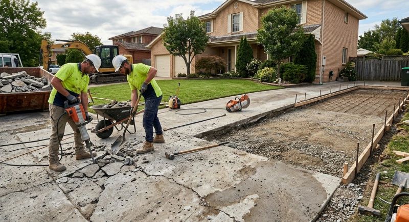Concrete Driveway Installation in Flower Mound, TX
