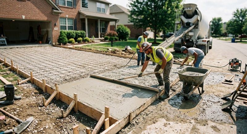 Concrete Driveway Installation in Fort Worth, TX