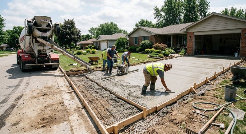 Concrete Driveway Installation in Roanoke, TX