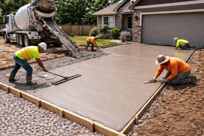 Concrete Driveway Pouring in Keller, TX