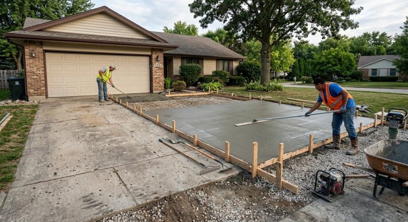 Concrete Driveway Replacement in Euless, TX