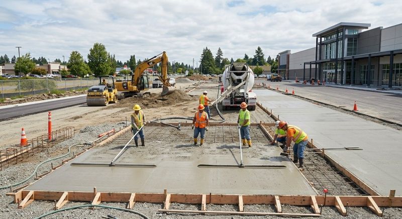 Concrete Parking Installation in Rhome, TX