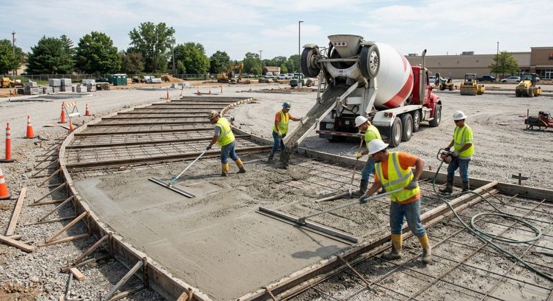 Concrete Parking Lot Paving in Arlington, TX