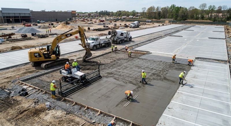 Concrete Parking Lot Paving in Mansfield, TX