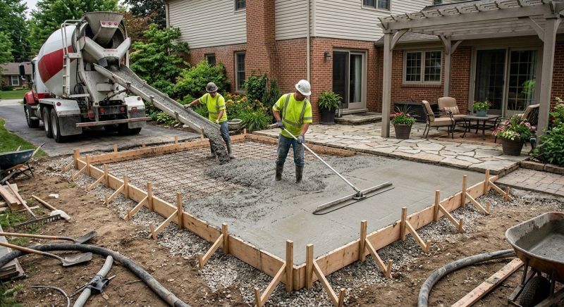 Concrete Patio Installation in Arlington, TX