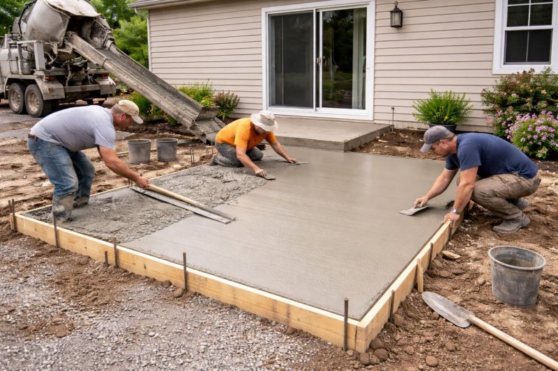 Concrete Porch Installation in Irving, TX