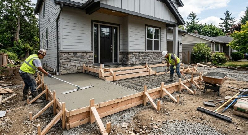 Concrete Porch Installation in The Colony, TX