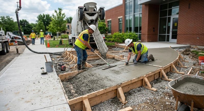 Concrete Ramp Installation in Bedford, TX