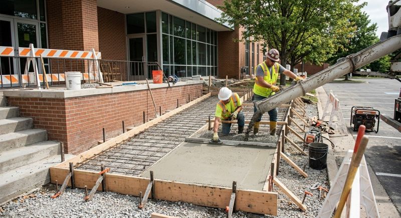Concrete Ramp Installation in Denton County, TX