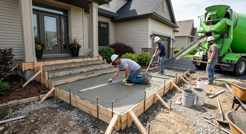 Concrete Ramp Installation in Hurst, TX