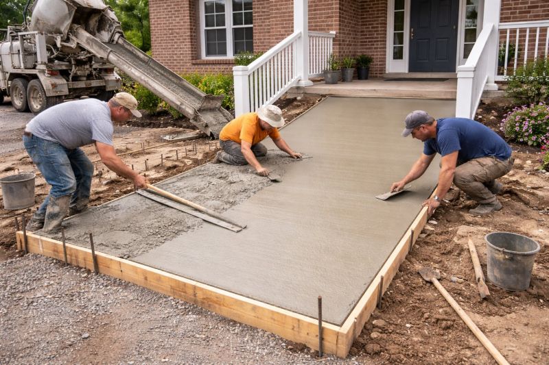 Concrete Ramp Installation in Irving, TX