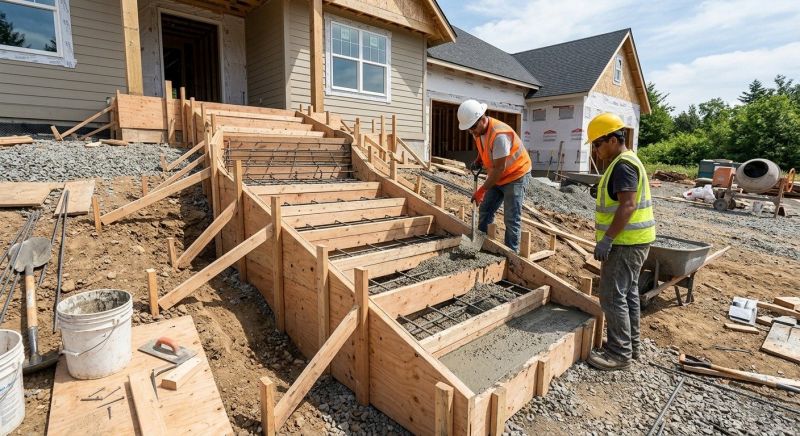 Concrete Stairs Construction in Carrollton, TX