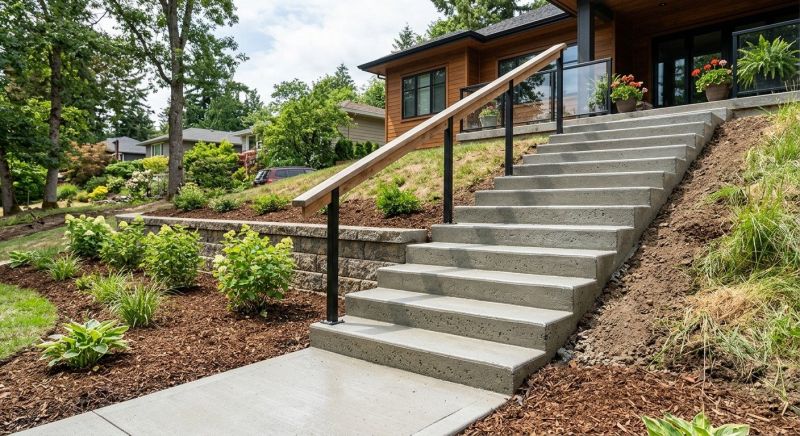 Concrete Stairs Construction in Justin, TX