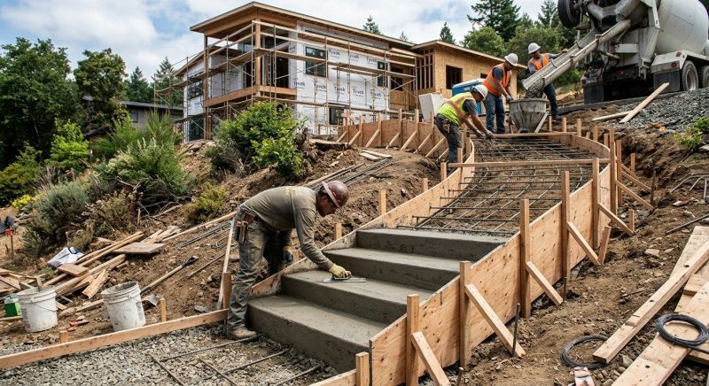 Concrete Stairs Construction in Keller, TX