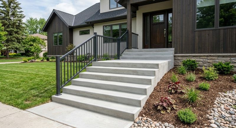 Concrete Stairs Construction in Rhome, TX