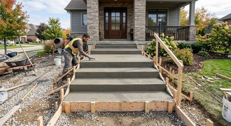 Concrete Stairs Installation in Fort Worth, TX