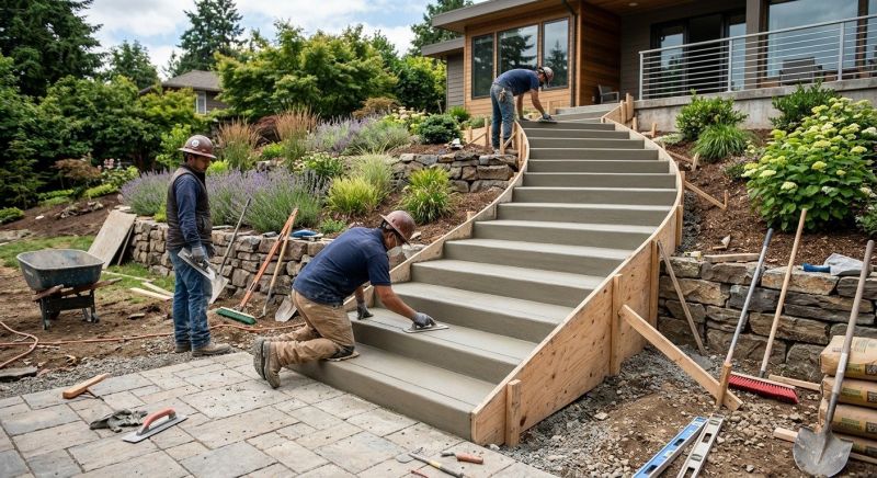 Concrete Stairs Installation in Irving, TX