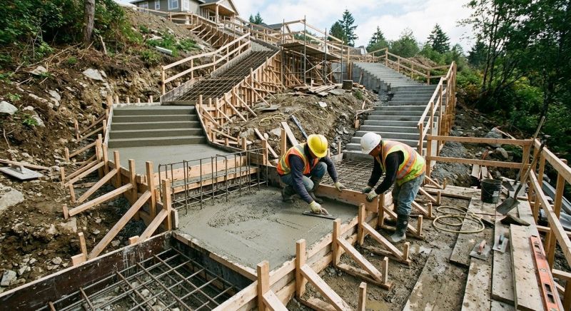 Concrete Stairway Installation in Keller, TX
