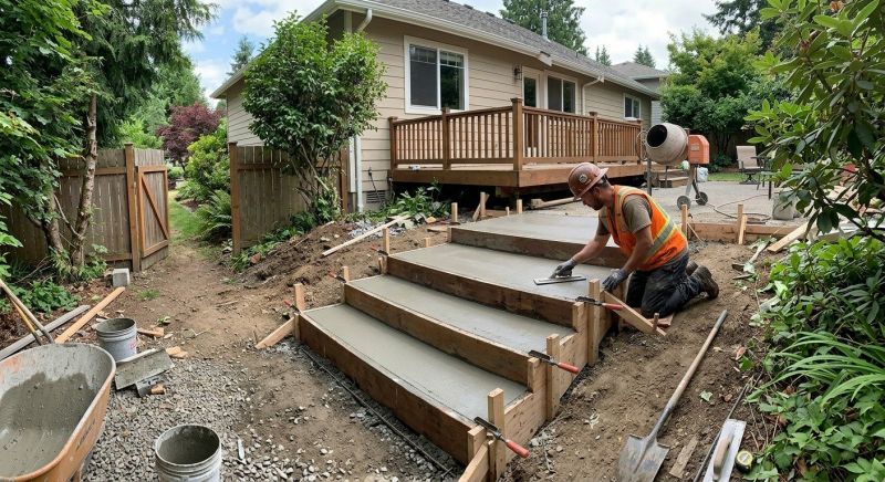 Concrete Steps Replacement in Denton, TX