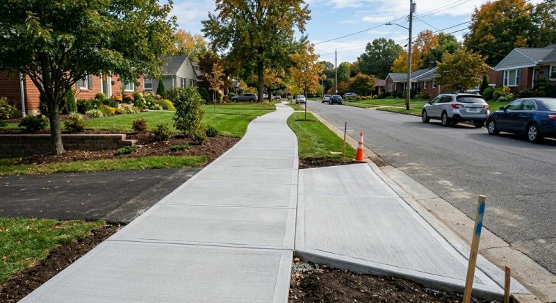 Concrete Walkway Installation in Carrollton, TX