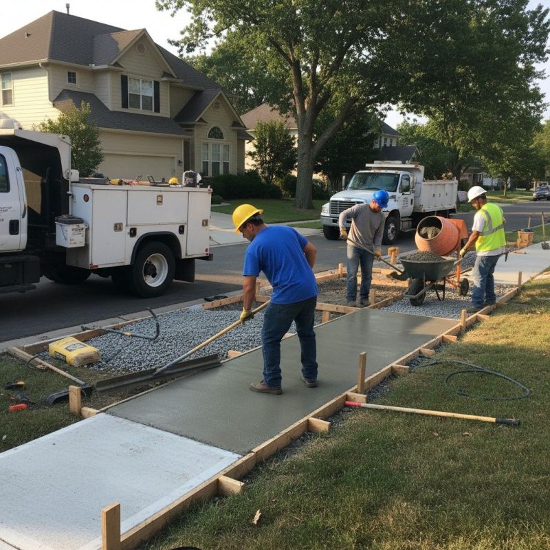 Concrete Walkway Installation in Grand Prairie, TX