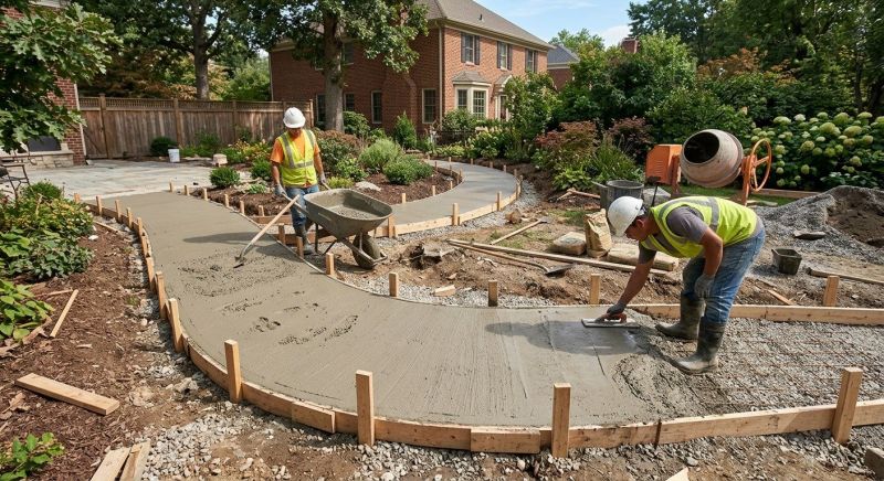 Concrete Walkway Installation in Grapevine, TX