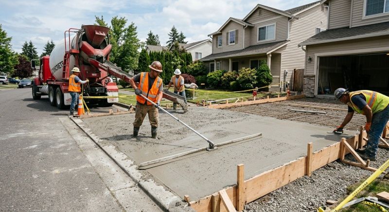 Driveway Slab Installation in Arlington, TX