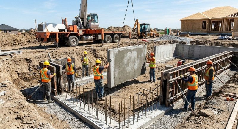 Foundation Wall Pouring in Denton County, TX