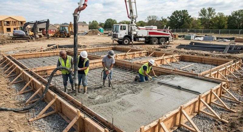 Foundation Wall Pouring in Grand Prairie, TX