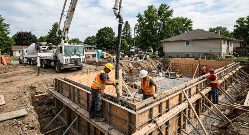 Foundation Wall Pouring in Lewisville, TX
