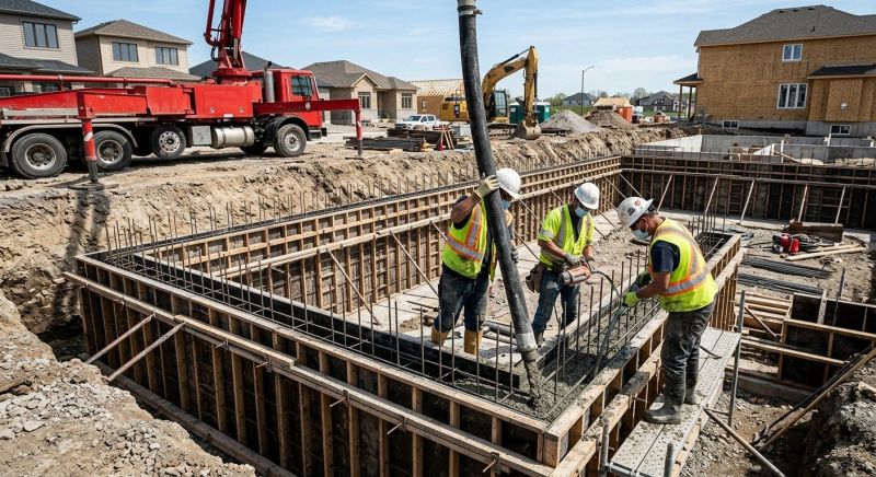 Foundation Wall Pouring in Keller, TX