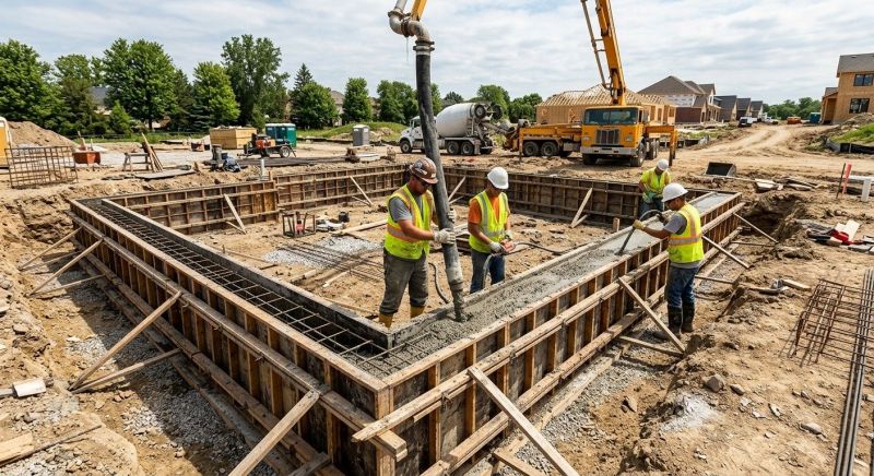Foundation Wall Pouring in Little Elm, TX