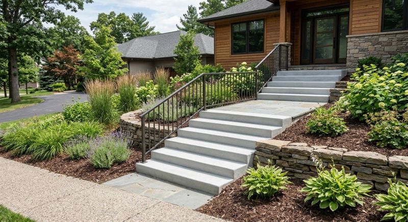 Poured Steps Installation in Colleyville, TX