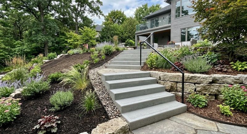 Poured Steps Installation in Euless, TX