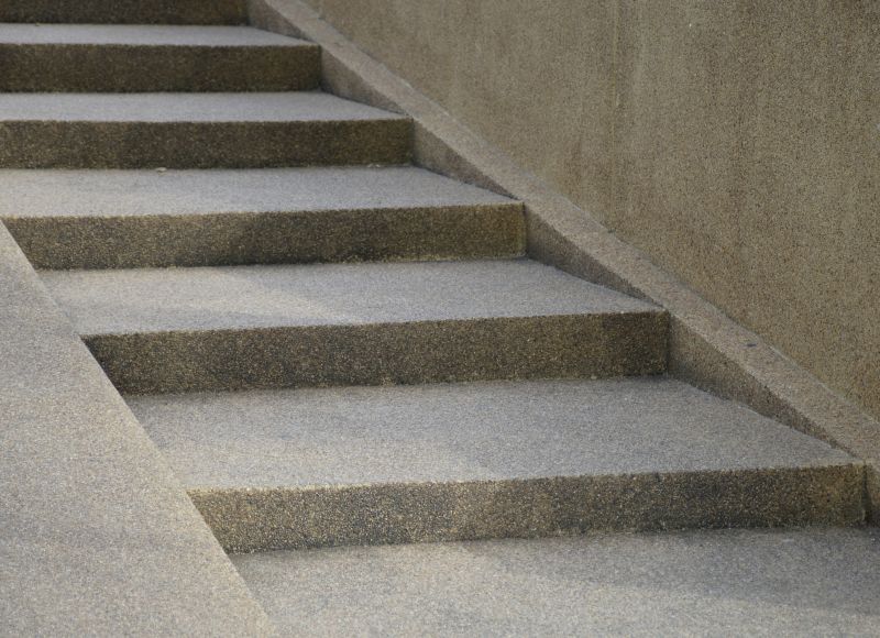 Poured Steps Installation in Irving, TX
