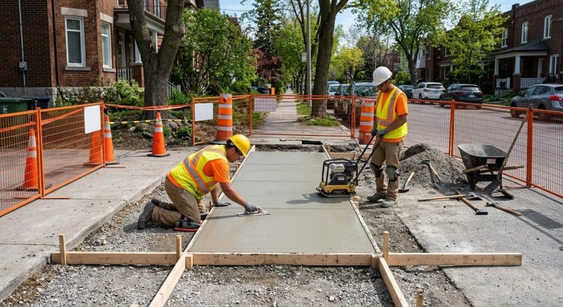 Sidewalk Construction in Arlington, TX