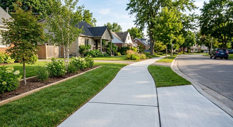 Sidewalk Construction in Flower Mound, TX