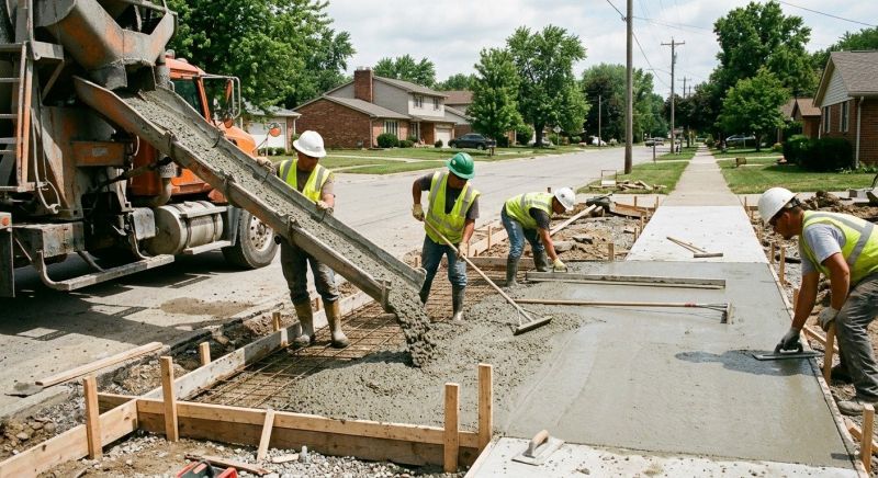 Sidewalk Pouring in Keller, TX
